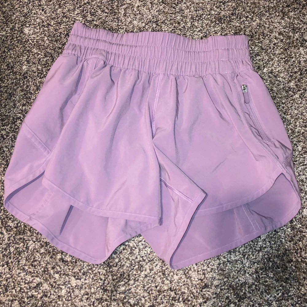 Lululemon light purple shorts size 4
